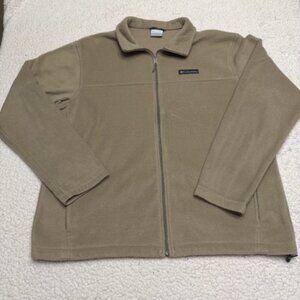 Columbia Men's Steens Mountain XL Full Zip Fleece Jacket - Tan/Ancient Fossil